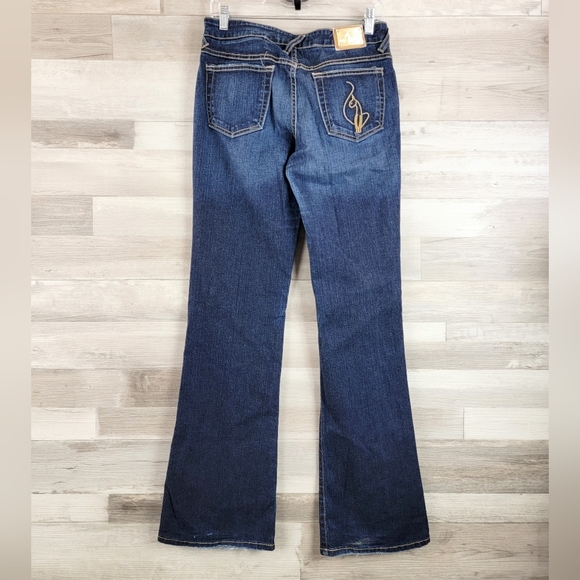 Y2K Baby Phat Authentic Flare Leg Jeans Women's Size 9 USA Made - Picture 4 of 16